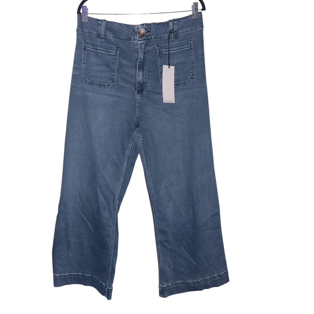 MICA Denim Super High Wide Crop Jeans sz 31 NEW WITH TAGS
